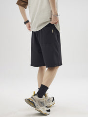 retro casual straight shorts, view 2 - MRSLM