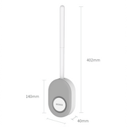 Soft silicone toilet brush with holder, view 9 - MRSLM