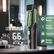 cordless men's beard trimmer with vacuum, view 5 - MRSLM