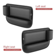 pu leather car seat gap organizer, view 2 - MRSLM