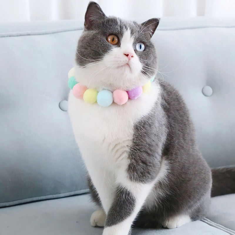 soft plush pet necklace collar, view 8 - MRSLM