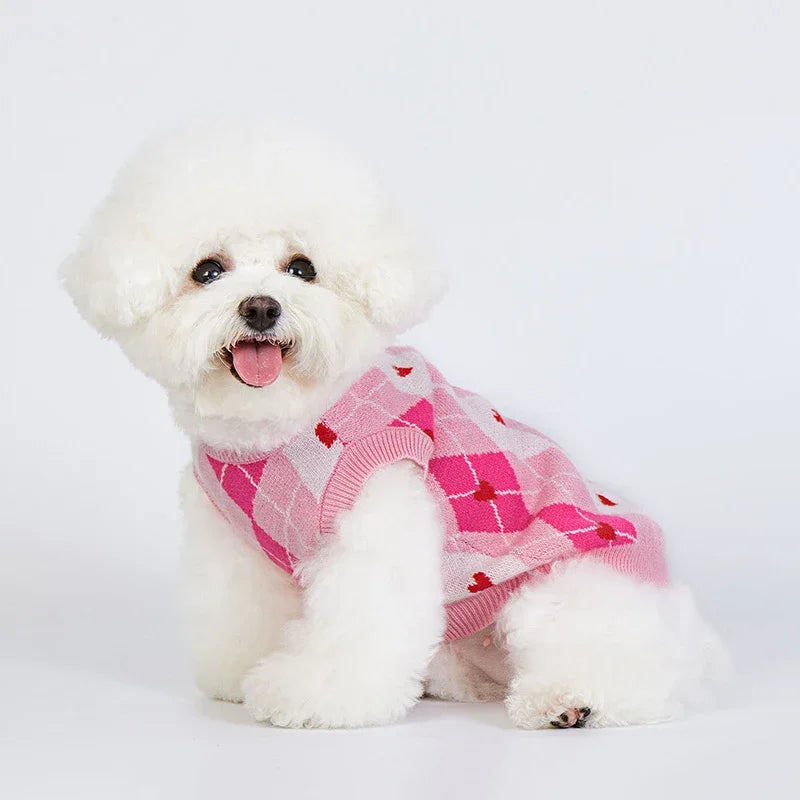 classic plaid dog vest, view 7 - MRSLM