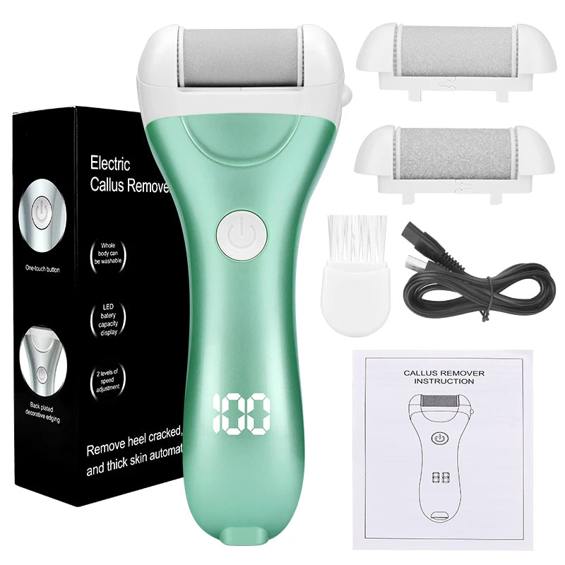 USB rechargeable electric pedicure foot file, view 3 - MRSLM