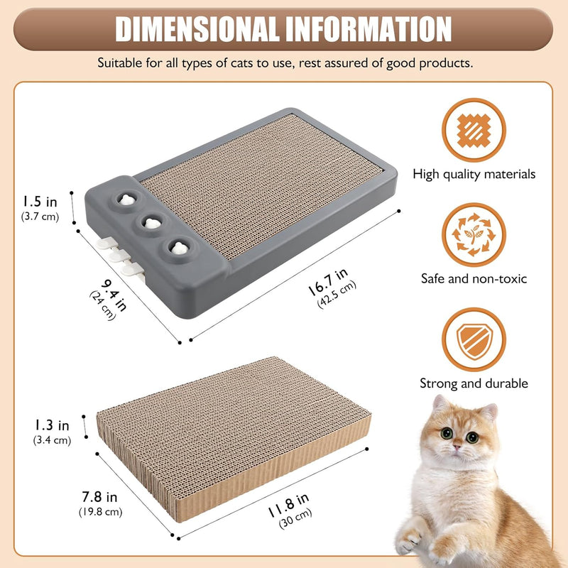 durable cat scratching board, view 9 - MRSLM