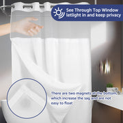 Waterproof double layer shower curtain, view 7 - MRSLM