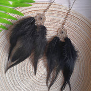 dream catcher car ornament with feather, view 5 - MRSLM