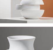 Modern minimalist resin vase, view 8 - MRSLM