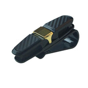 car sun visor glasses holder with card clip, view 3 - MRSLM