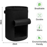 felt plant grow bags, view 9 - MRSLM