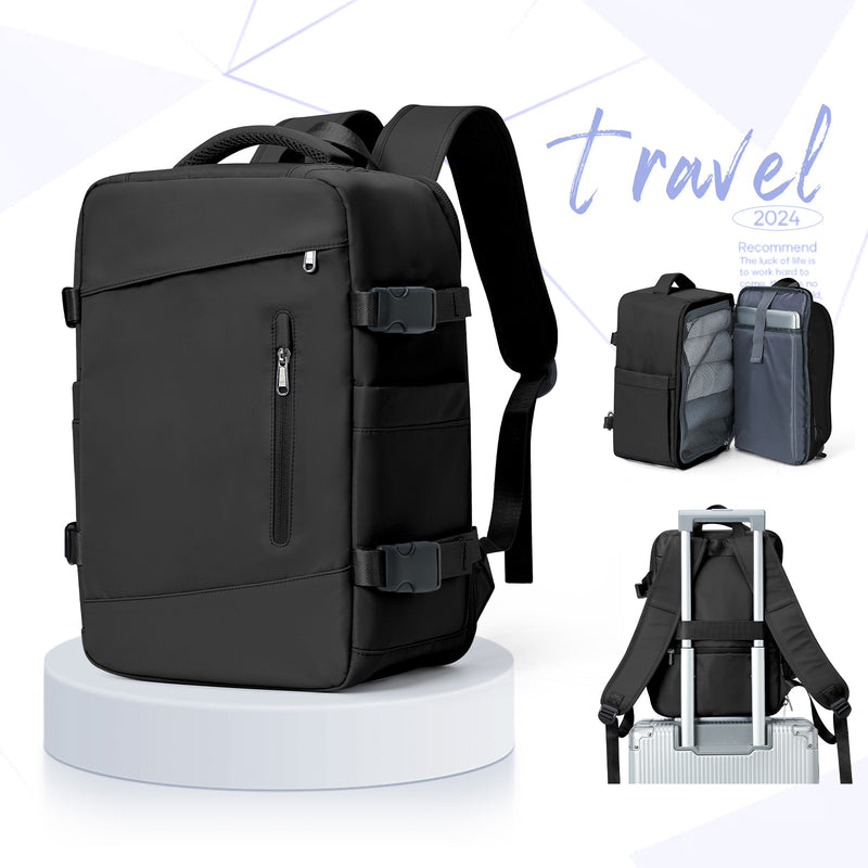 large travel backpack with laptop compartment, view 4 - MRSLM