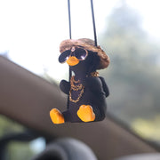 cute swinging duck car ornament, view 3 - MRSLM