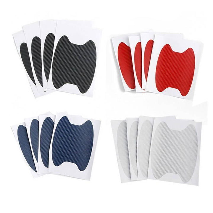 Carbon Fiber Car Door Protective Stickers - 4Pcs/Set