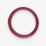 red polyurethane leather steering wheel wrap - MRSLM