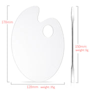 acrylic transparent makeup palette with spatula, view 4 - MRSLM