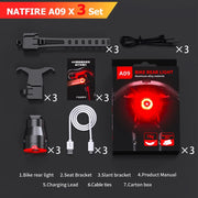 Smart auto brake sensing bicycle tail light, view 4 - MRSLM