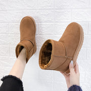 Women's faux fur lined suede snow boots, view 2 - MRSLM