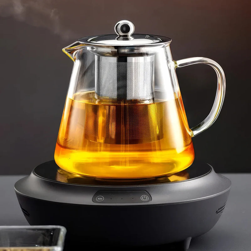 Glass teapot set with infuser, view 6 - MRSLM