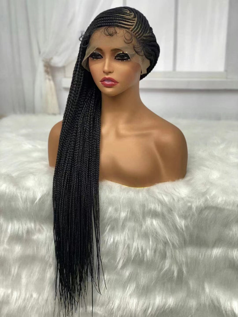 Long straight lace dreadlocks wig, view 6 - MRSLM
