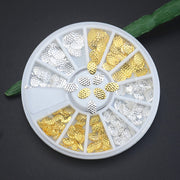 metal flower nail art decoration wheel, view 3 - MRSLM