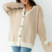 oversized knit cardigan, view 3 - MRSLM