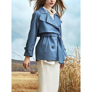 lace-up trench coat, view 8 - MRSLM