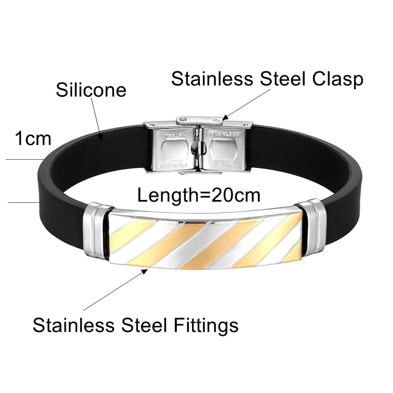 geometric stripe cuff bracelet, view 8 - MRSLM