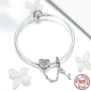women's sterling silver beaded bracelet, view 4 - MRSLM