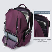 women's 14-inch laptop backpack, view 8 - MRSLM