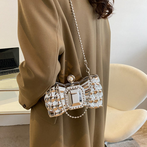 acrylic bow chain handbag - MRSLM