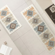Bohemian geometric non-slip kitchen mat, view 2 - MRSLM