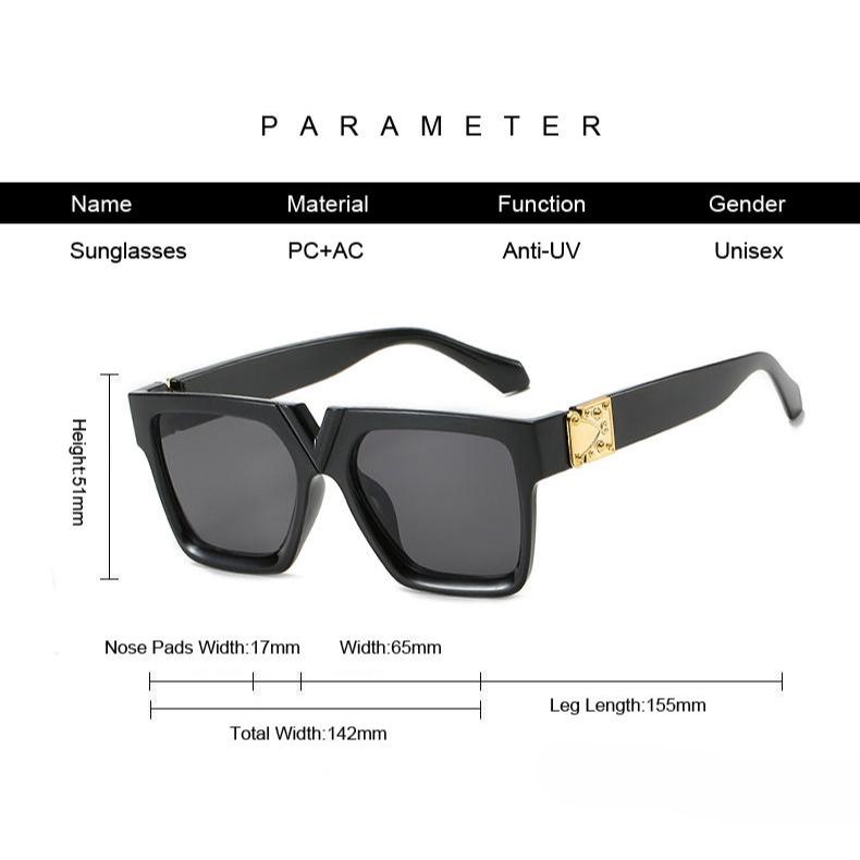 luxury square sunglasses, view 12 - MRSLM