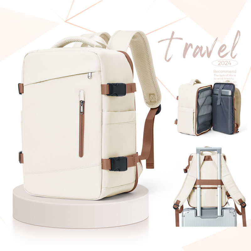 large travel backpack with laptop compartment, view 7 - MRSLM