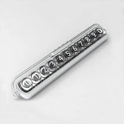 luminous car parking number plate, view 4 - MRSLM