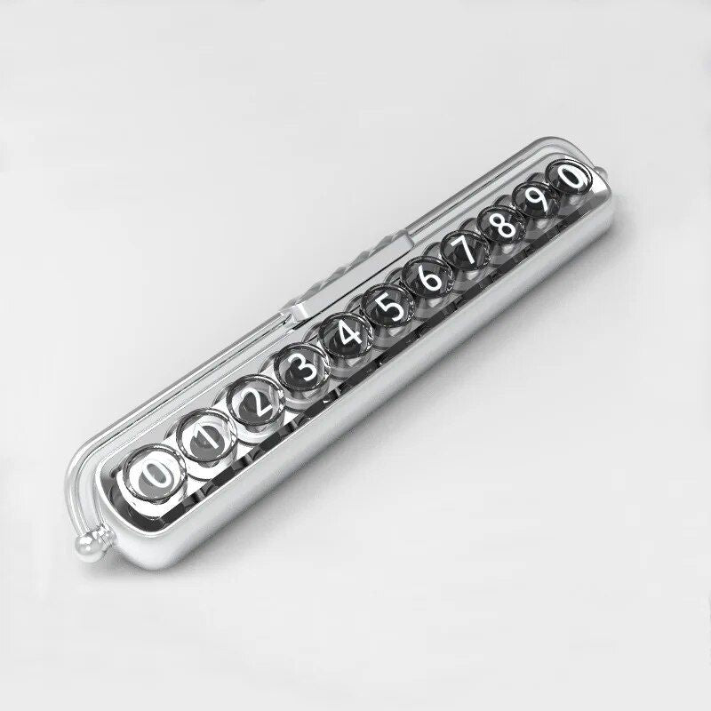luminous car parking number plate, view 4 - MRSLM