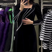 long sleeve maxi dress, view 2 - MRSLM