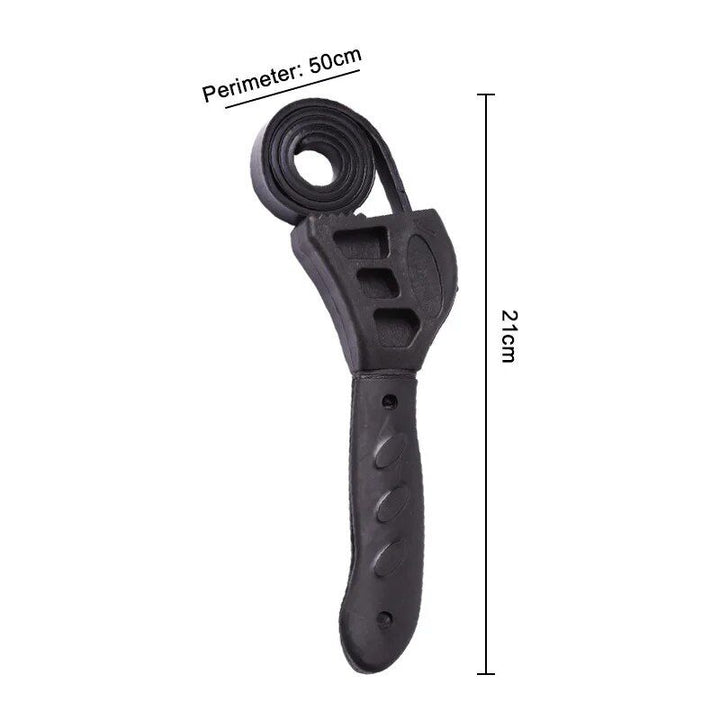 Adjustable Rubber Strap Wrench - Non-Slip Grip for Jar Lids & Oil Filters