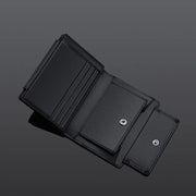 men's short leather wallet, view 8 - MRSLM