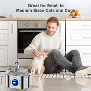 stainless steel cat water fountain 3.2l, view 4 - MRSLM