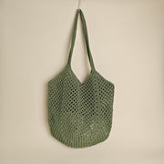 hollow-out knitted tote bag for women, view 7 - MRSLM