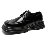 increase height black men's formal leather shoes, view 7 - MRSLM