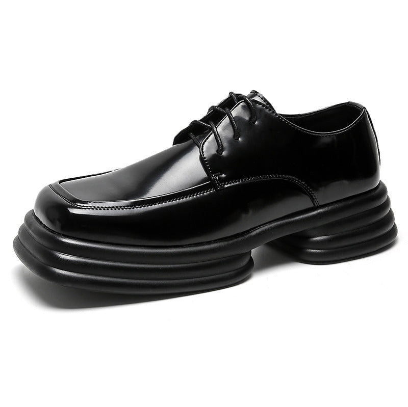 increase height black men's formal leather shoes, view 7 - MRSLM