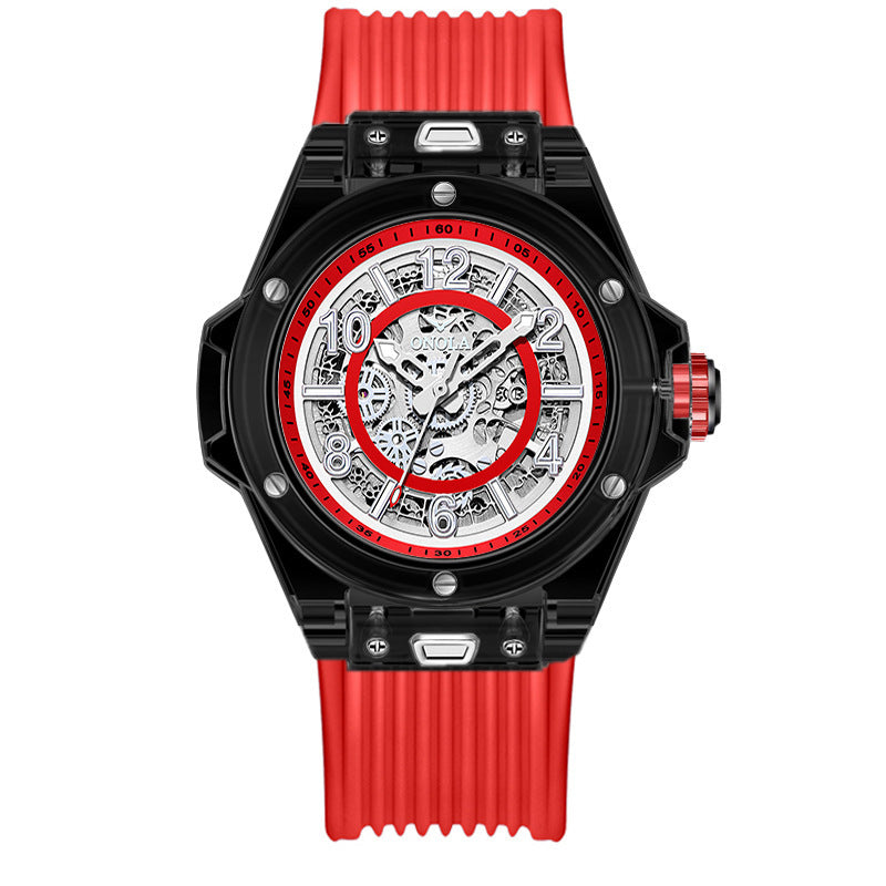 Men's transparent automatic mechanical watch, view 7 - MRSLM