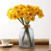 artificial narcissus flower bouquet, view 5 - MRSLM