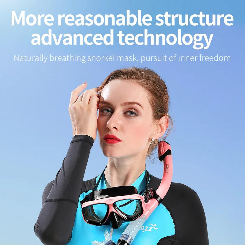scuba diving mask and snorkel set, view 11 - MRSLM