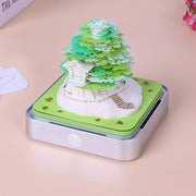 3d paper art desk calendar, view 5 - MRSLM