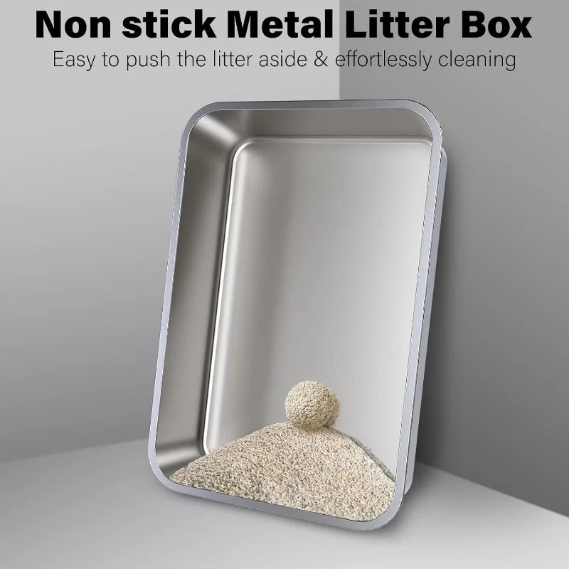 stainless steel cat litter box 3-pack, view 5 - MRSLM