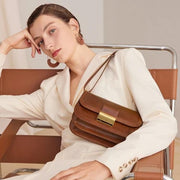 Mini leather crossbody shoulder bag, view 5 - MRSLM
