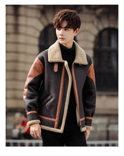 men's fleece-lined casual coat, view 7 - MRSLM