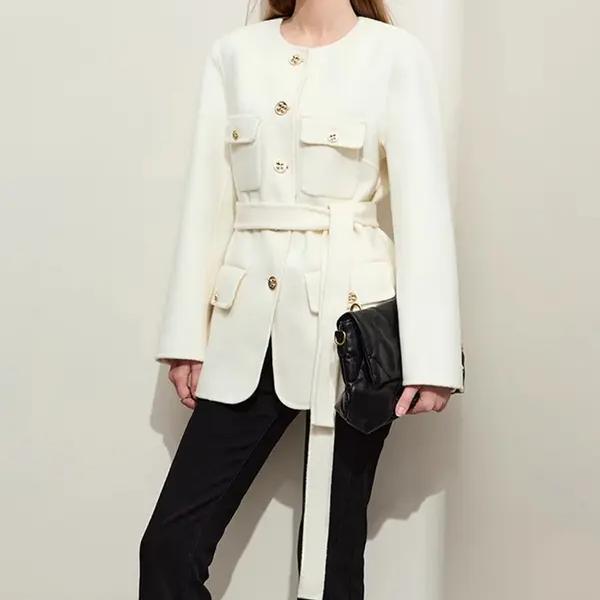 Elegant woolen coat for women - MRSLM
