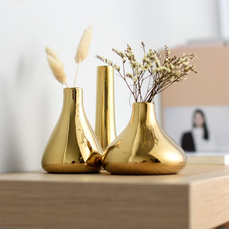 nordic gold ceramic vase - MRSLM